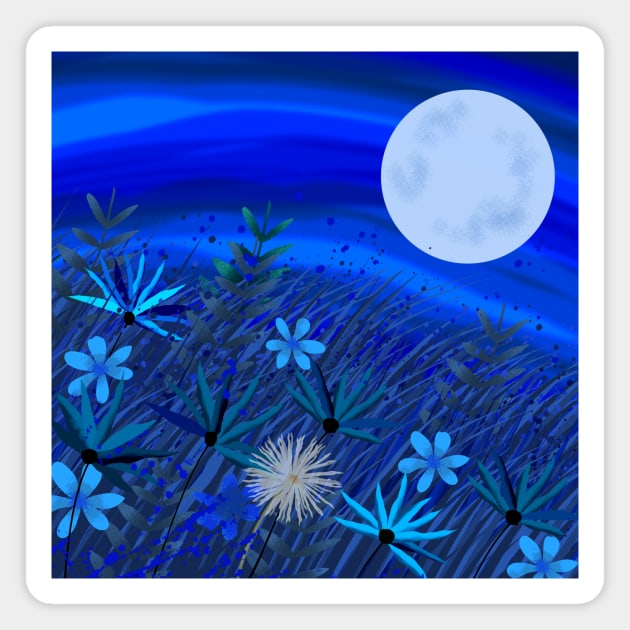 Under the Blue Moon Magnet by Scratch